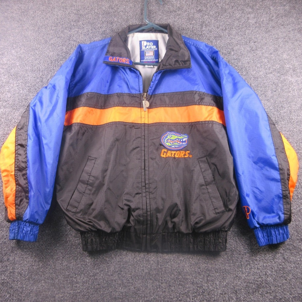 Vintage Florida Gators Jacket Youth Large Black NCAA Football Pro Player 90s‎